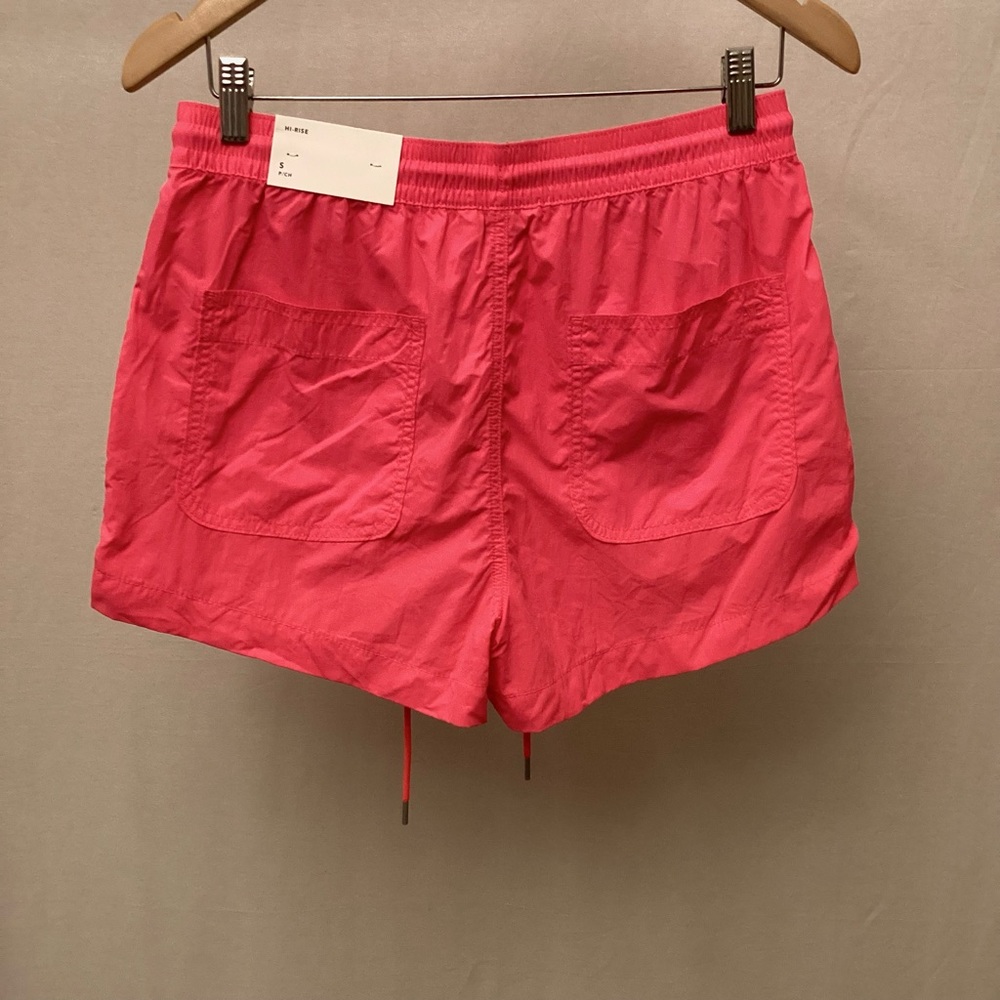 American Eagle NWT Hot Pink Nylon Women’s Running Shorts Active 90s Y2K Style - Picture 10 of 11